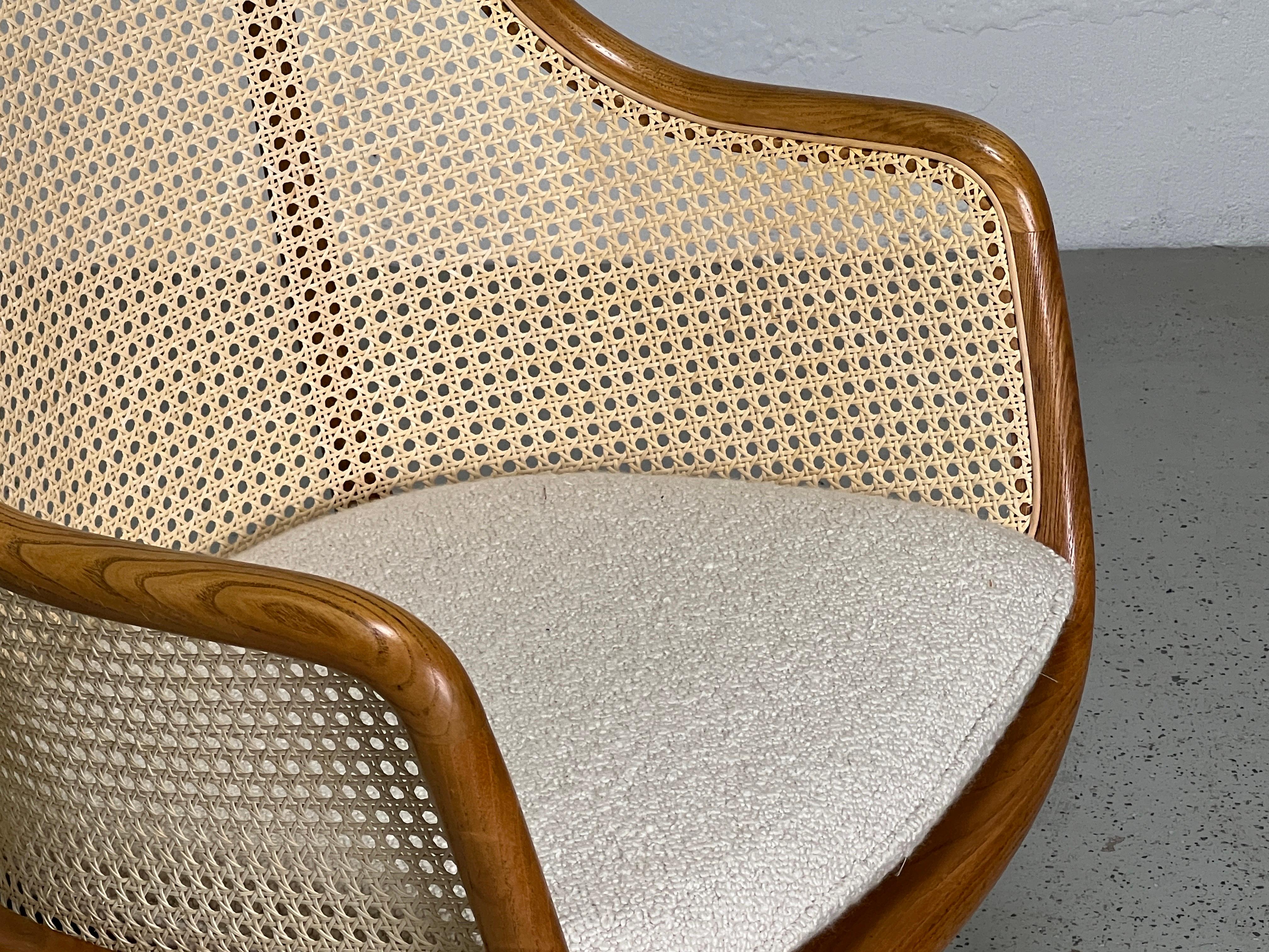 Ash Caned Desk Chair by Ward Bennett