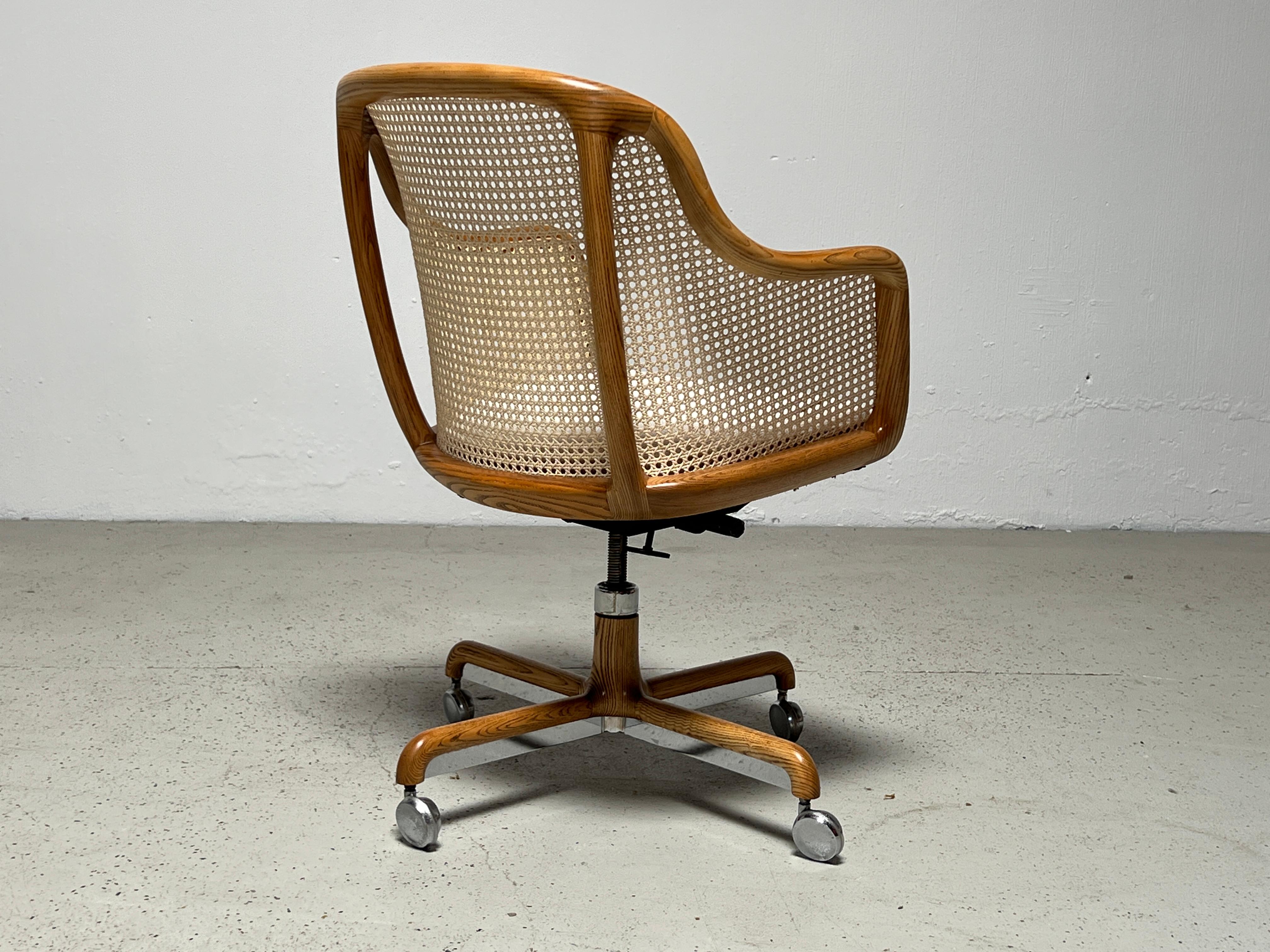 Caned Desk Chair by Ward Bennett 2