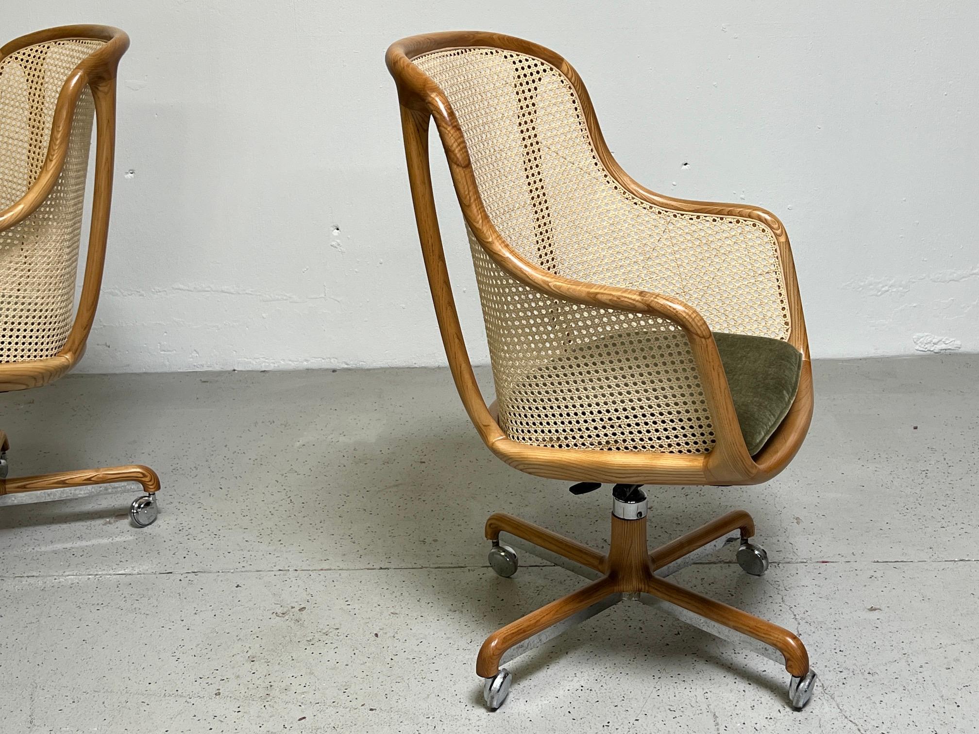 Caned Desk Chair by Ward Bennett 2