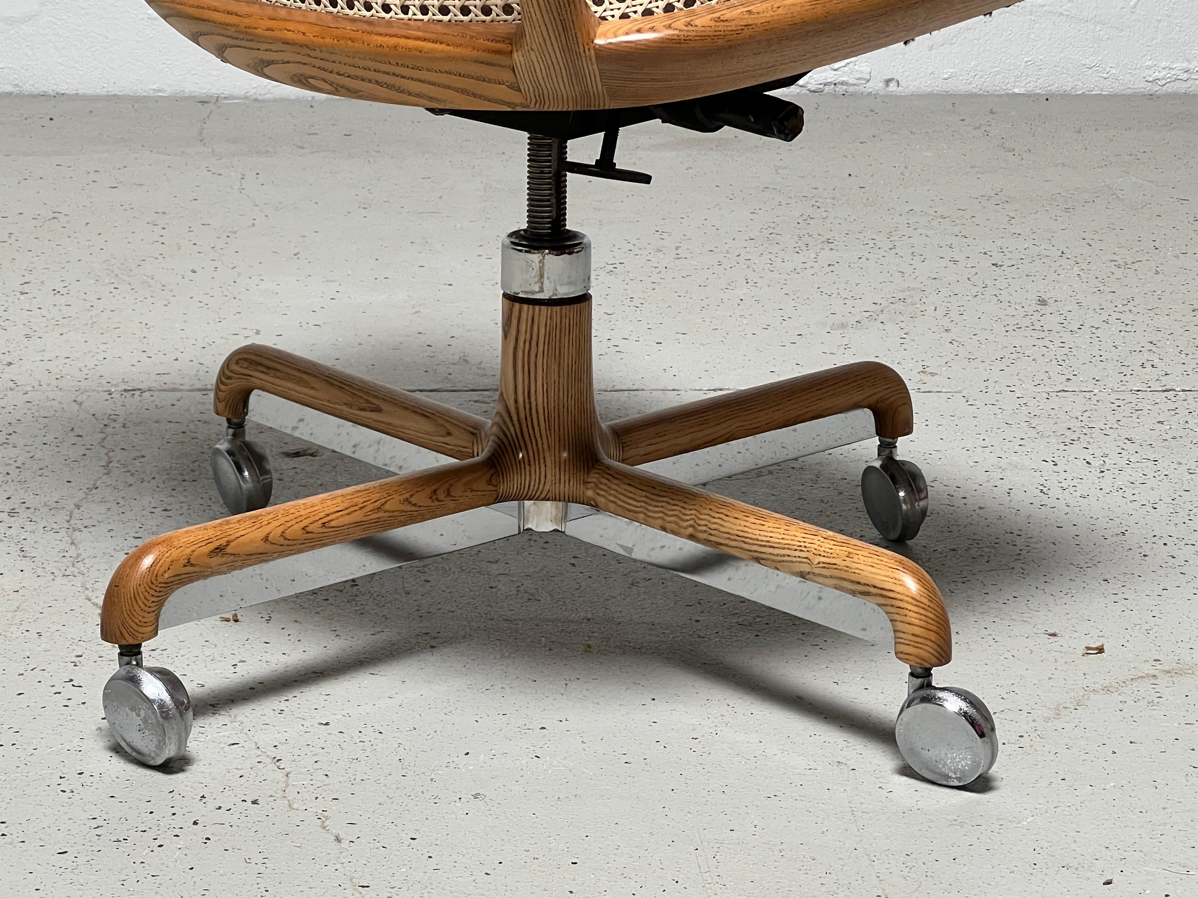 Caned Desk Chair by Ward Bennett 3