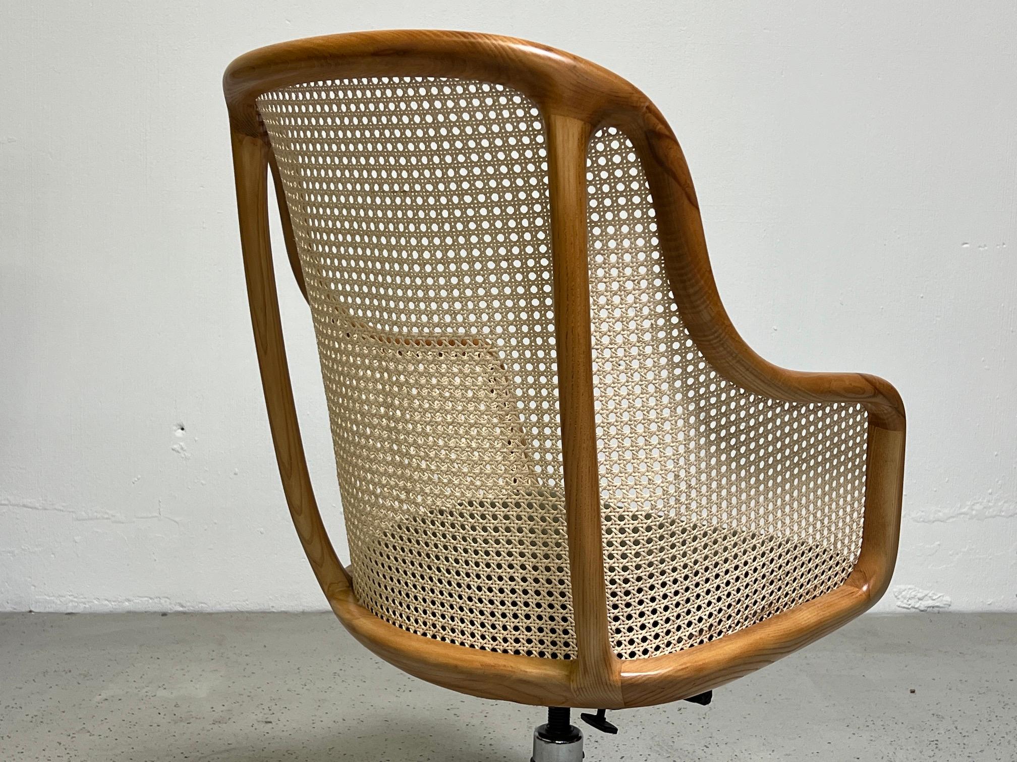 Caned Desk Chair by Ward Bennett 4