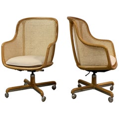 Caned Desk Chair by Ward Bennett