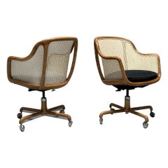 Caned Desk Chair by Ward Bennett