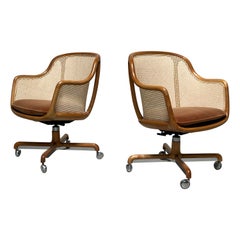 Caned Desk Chair by Ward Bennett