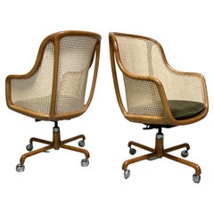 Caned Desk Chair by Ward Bennett