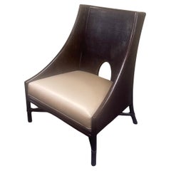 Used Caned Lounge Chair by Barbara Barry for McGuire