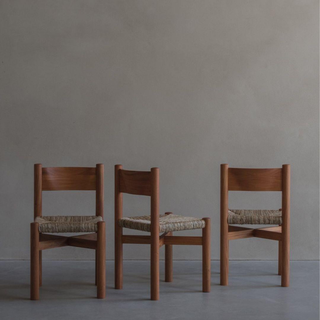 Embraced by discerning architects and interior designers alike, this wooden chair with a caned seat stands as an emblem of mid-century design excellence. 

Its origins trace back to Savoy, a picturesque region nestled between Italy and Switzerland