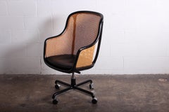 Caned Swivel Desk Chair by Ward Bennett