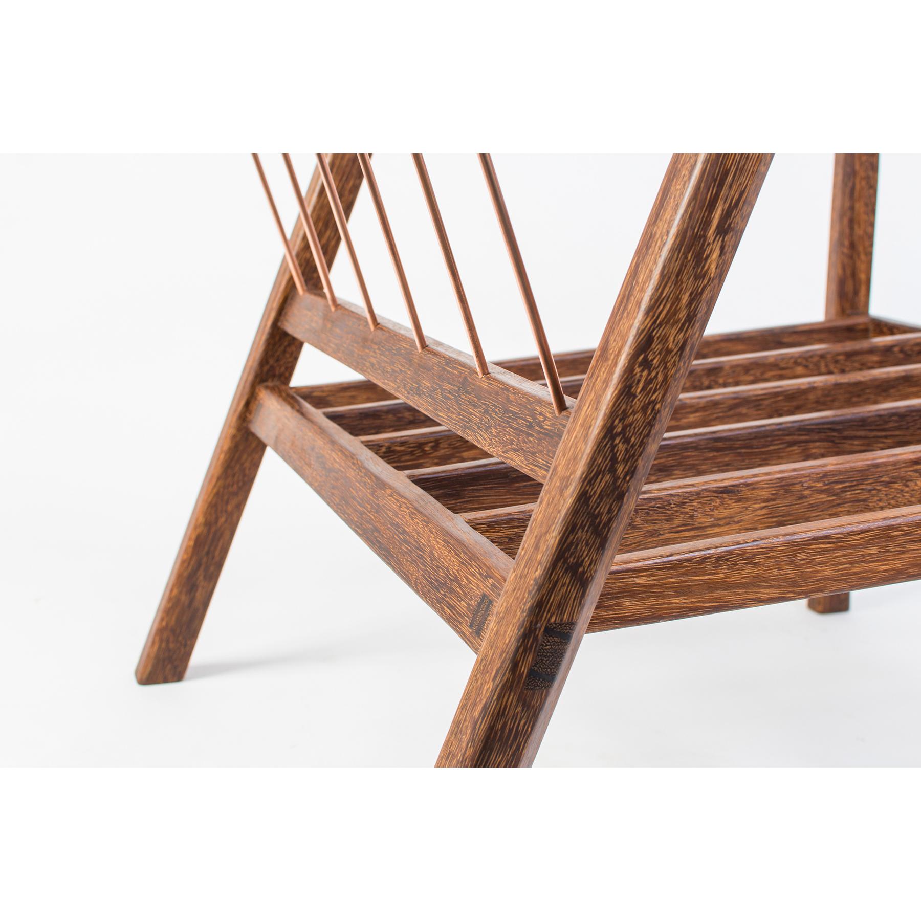 Canela Contemporary Armchair in Brazilian Hardwood by Knót Artesanal In Excellent Condition For Sale In Paraty, Rio de Janeiro