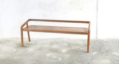 Panchina moderna di metà secolo 'Canela III' in legno duro brasiliano di Knót Artesanal