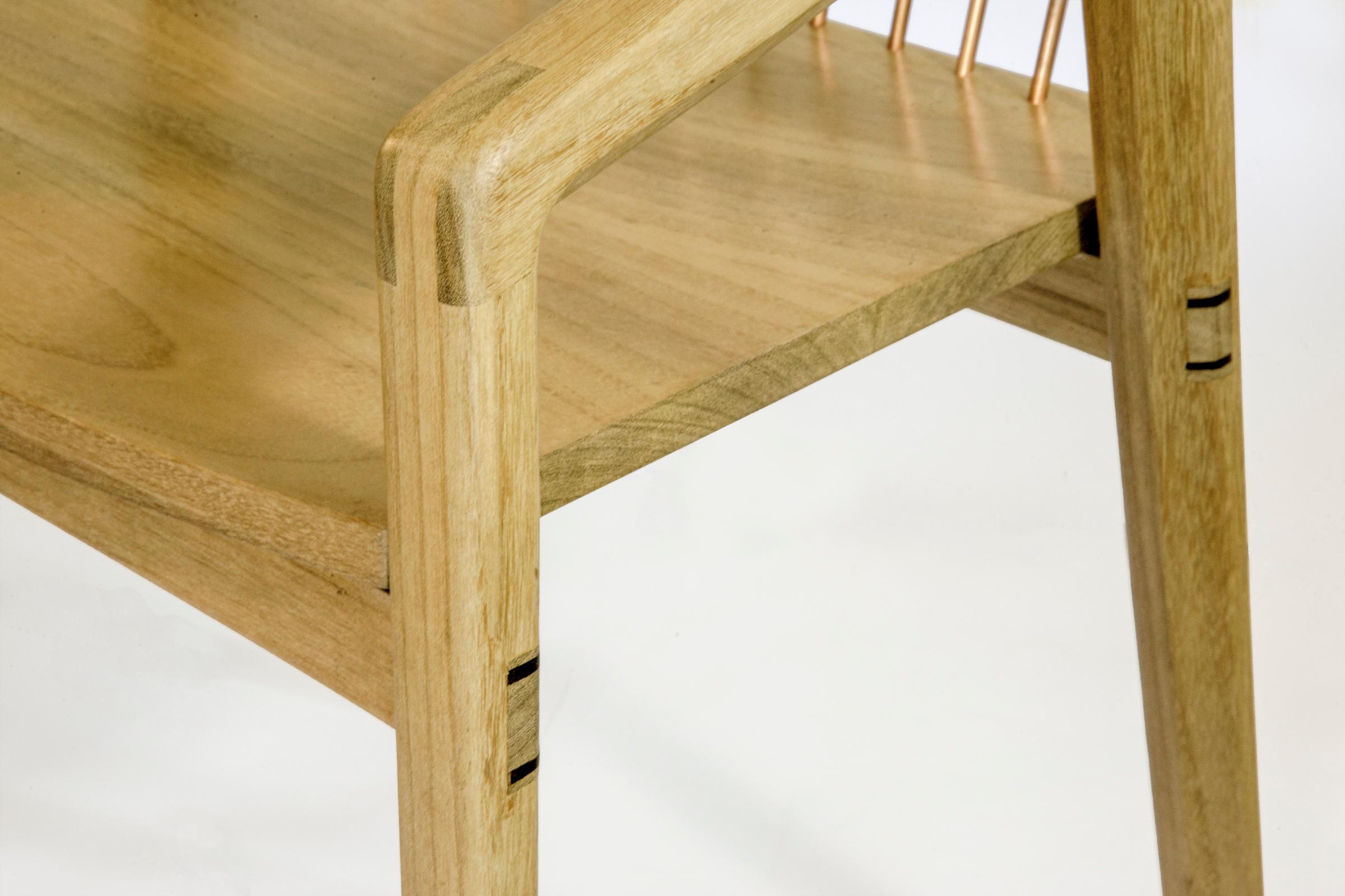 'Canelinha' Mid-Century Modern Chair in Brazilian Hardwood by Knót Artesanal For Sale 4