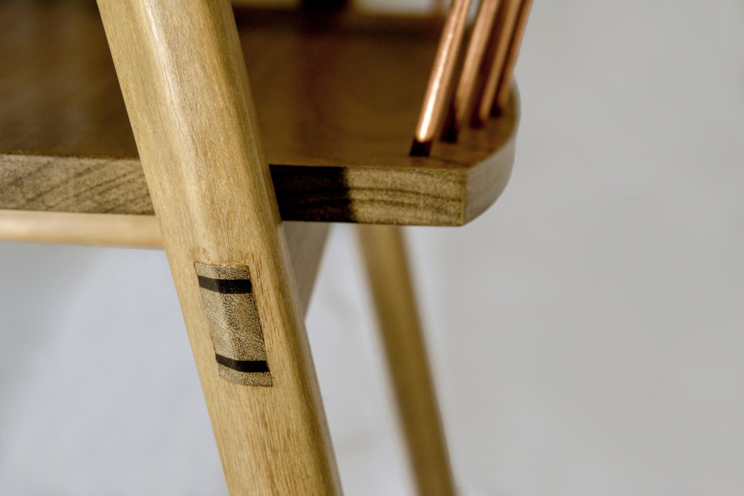 Chaise moderne du milieu du siècle 'Canelinha' en bois dur brésilien par Knót Artesanal en vente 1