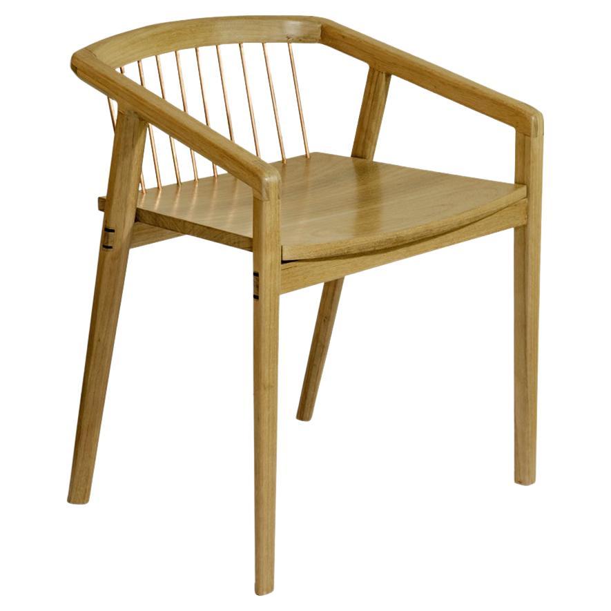 'Canelinha' Mid-Century Modern Chair in Brazilian Hardwood by Knót Artesanal For Sale