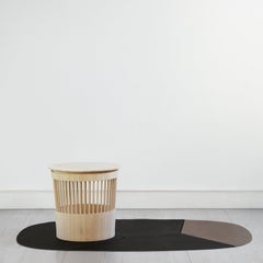 Canestro Ash Side Table and Basket by Enrico Tonucci