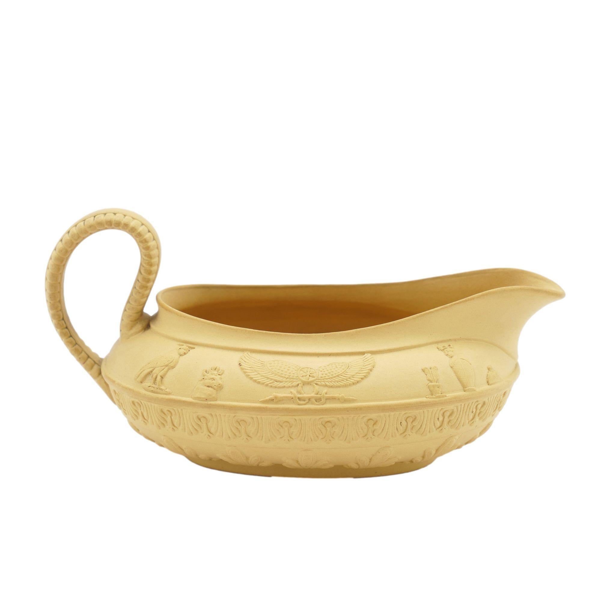 Caneware tea set in the Egyptian taste by Schiller & Gerbing, c. 1835 For Sale 11