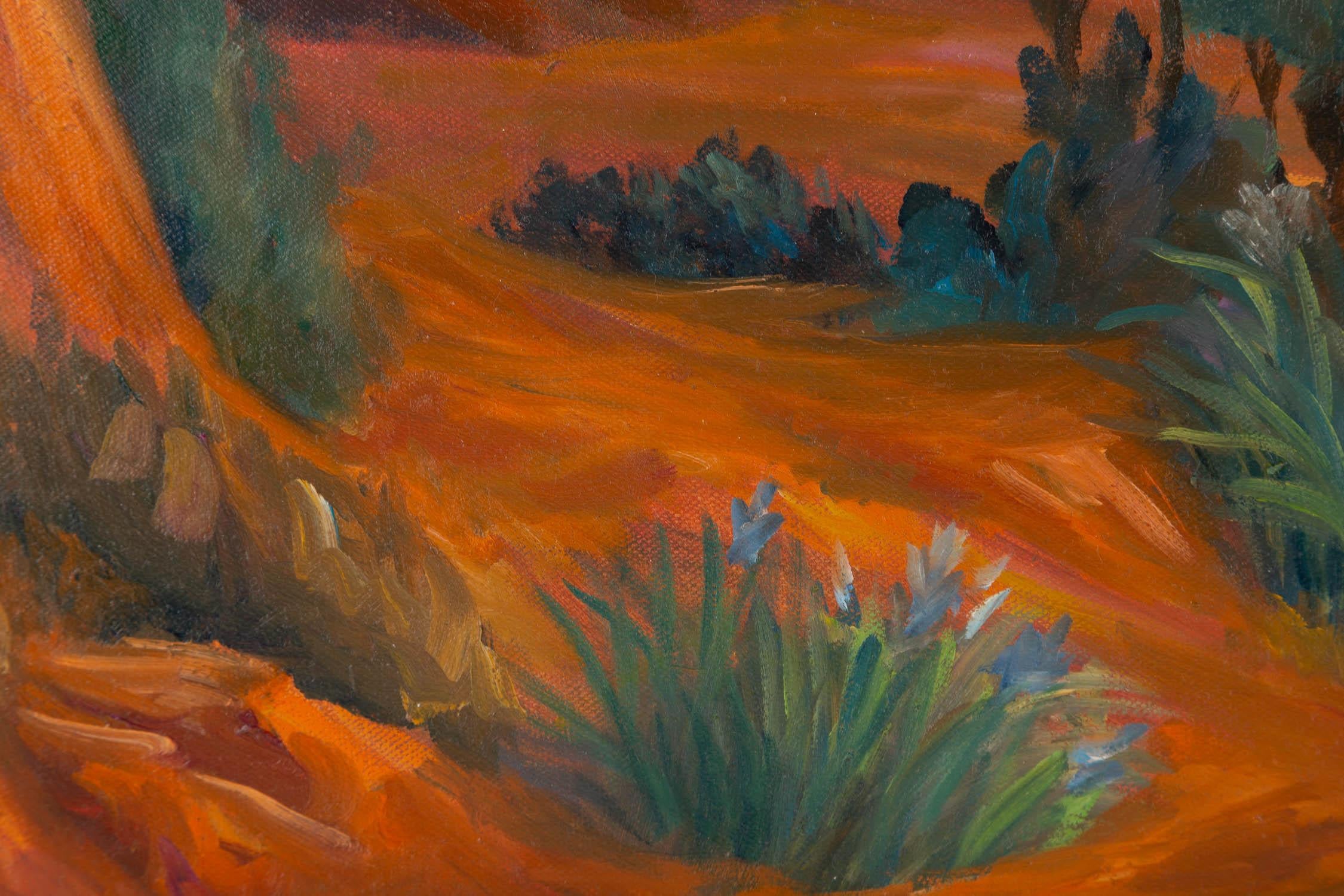 Canjun Zhen Surrealist Original Oil On Canvas 