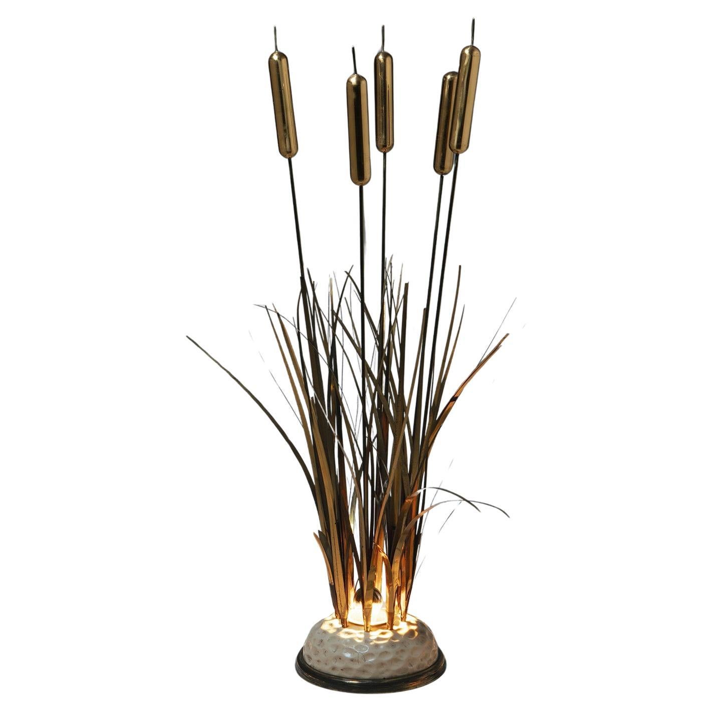 "Canna Palustre" Floor Lamp by Freda and Petti for Cittone Oggi, Italy, 1970s For Sale