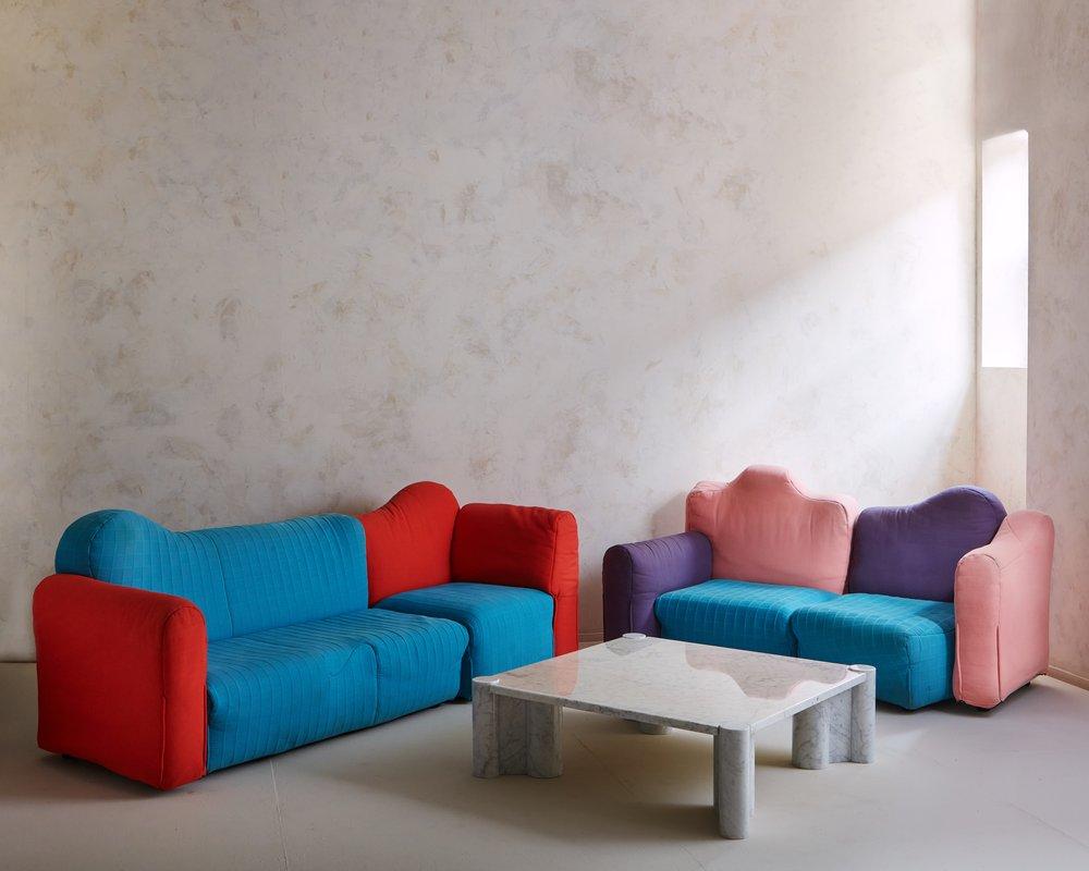 Post-Modern Cannaregio Loveseat Attributed to Gaetano Pesce for Cassina, Italy 1990s For Sale