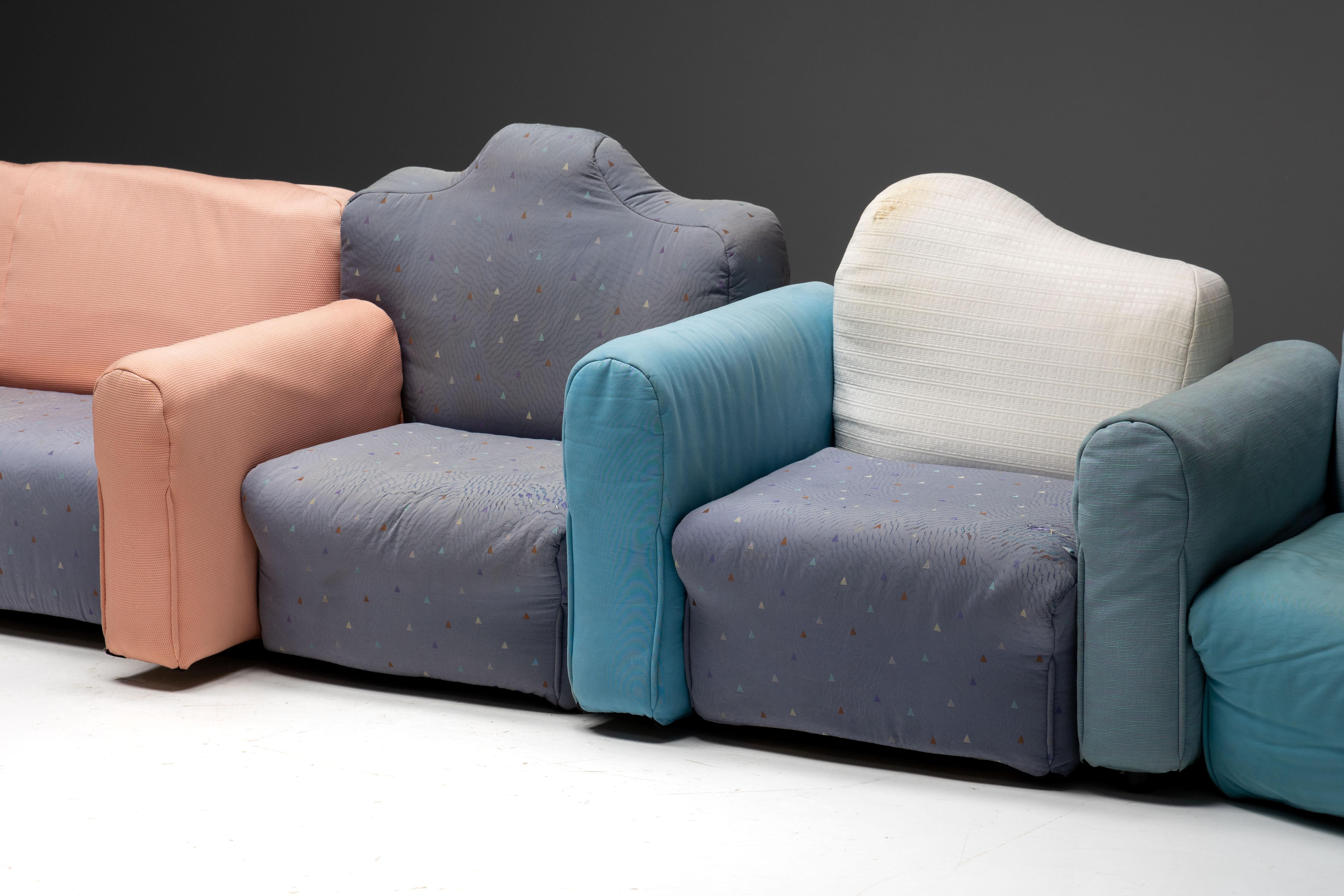 Sofá modular 'Cannaregio' de Gaetano Pesce para Cassina, Italia, años 80 en venta 4