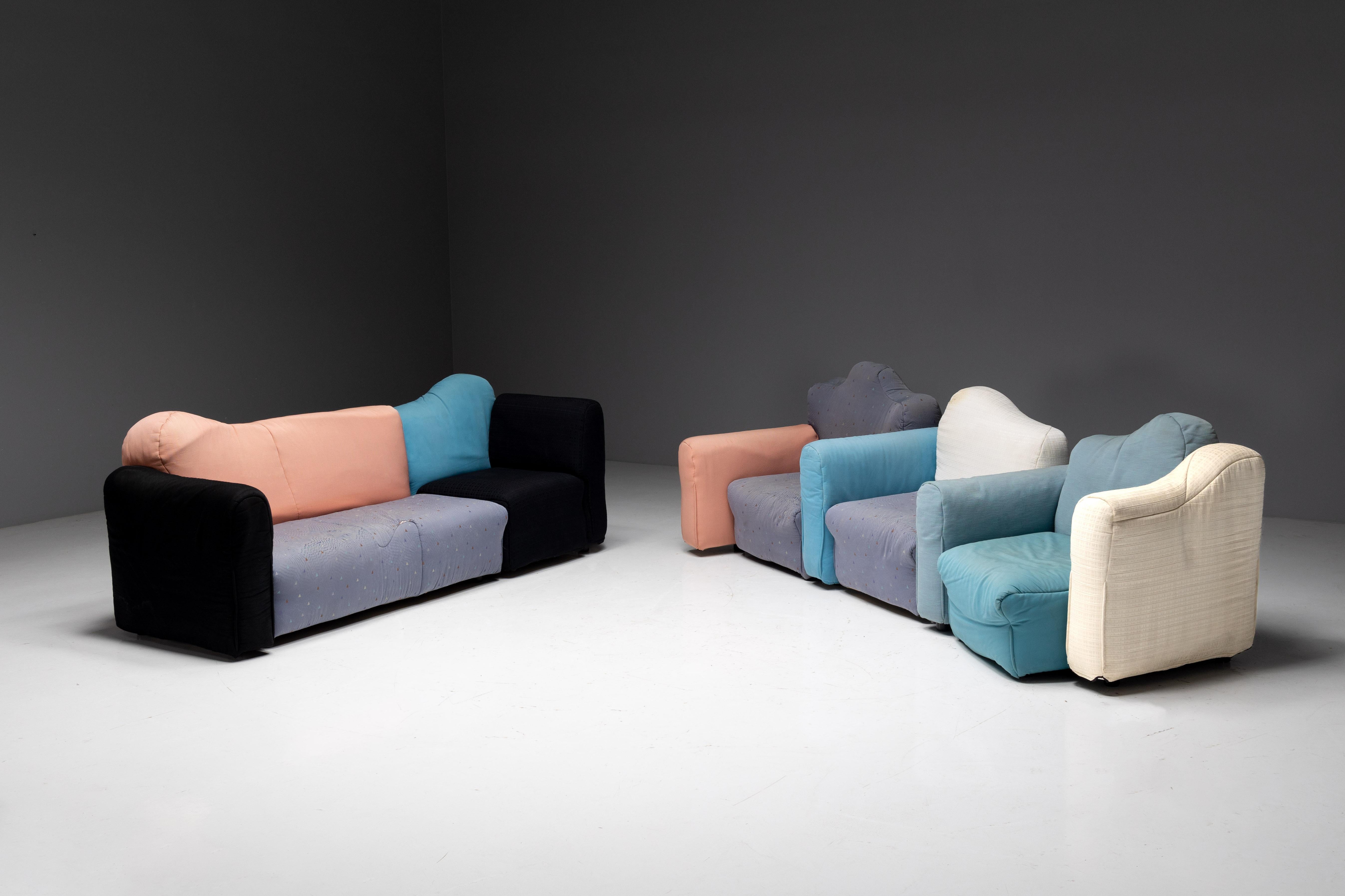 Modulares Sofa „Cannaregio“ von Gaetano Pesce für Cassina, Italien, 1980er Jahre im Angebot 12