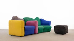 Cannaregio Modular Sofa with Footrest by Gaetano Pesce for Cassina, Italy 1986