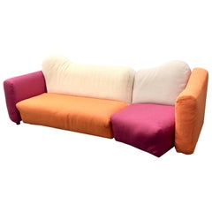 Vintage Cannaregio Sofa Design Gaetano Pesce for Cassina Two Pieces Sofa, circa 1980s