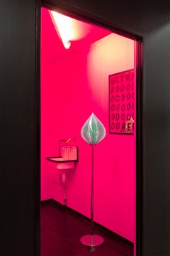 Canne Colorful Balloon Brass Glass Floor Lamp 165 by Magic Circus Editions