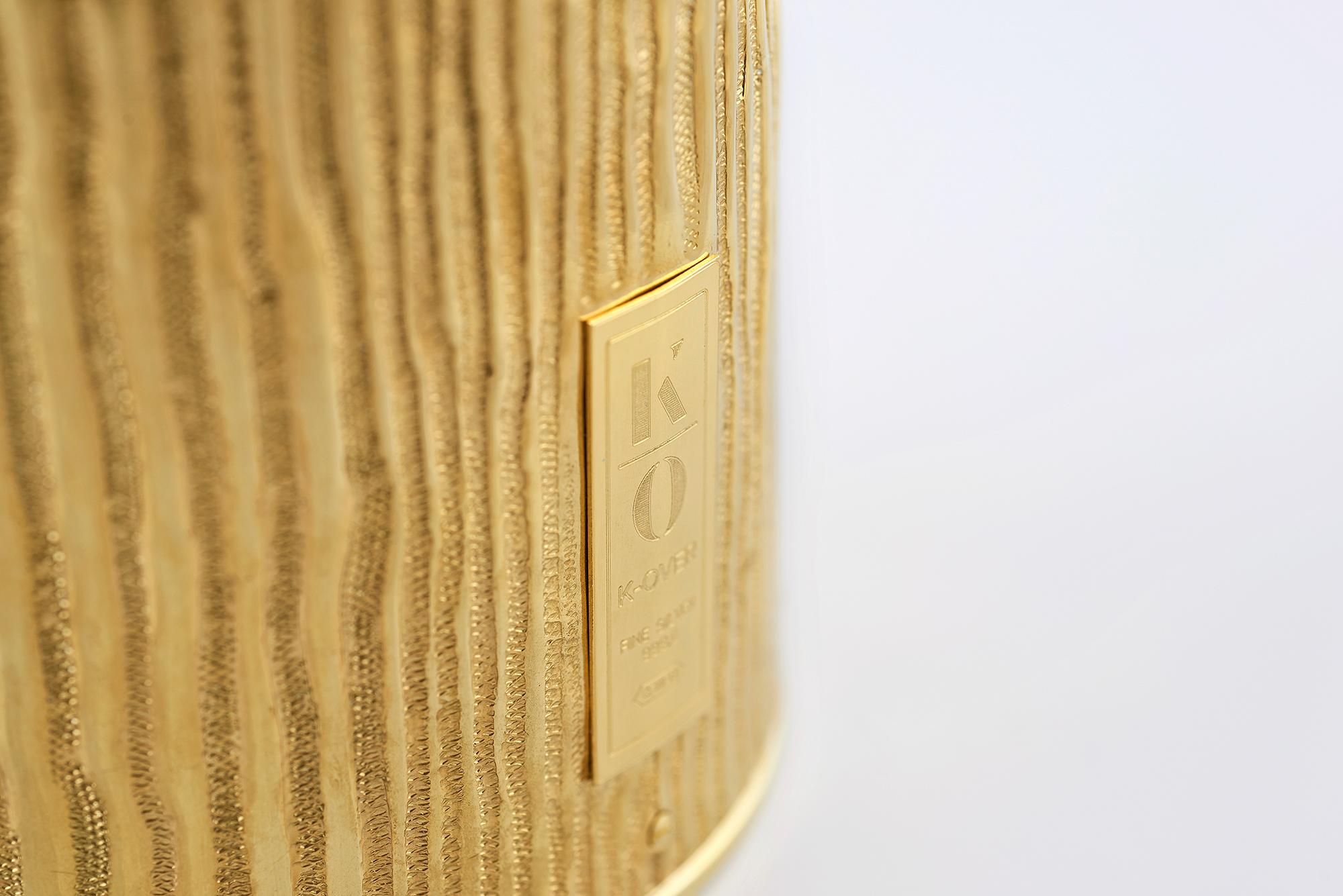 Champagne Bottle Cover, Canné, Luxury Gift, Solid Pure Silver, Made in Italy For Sale 2