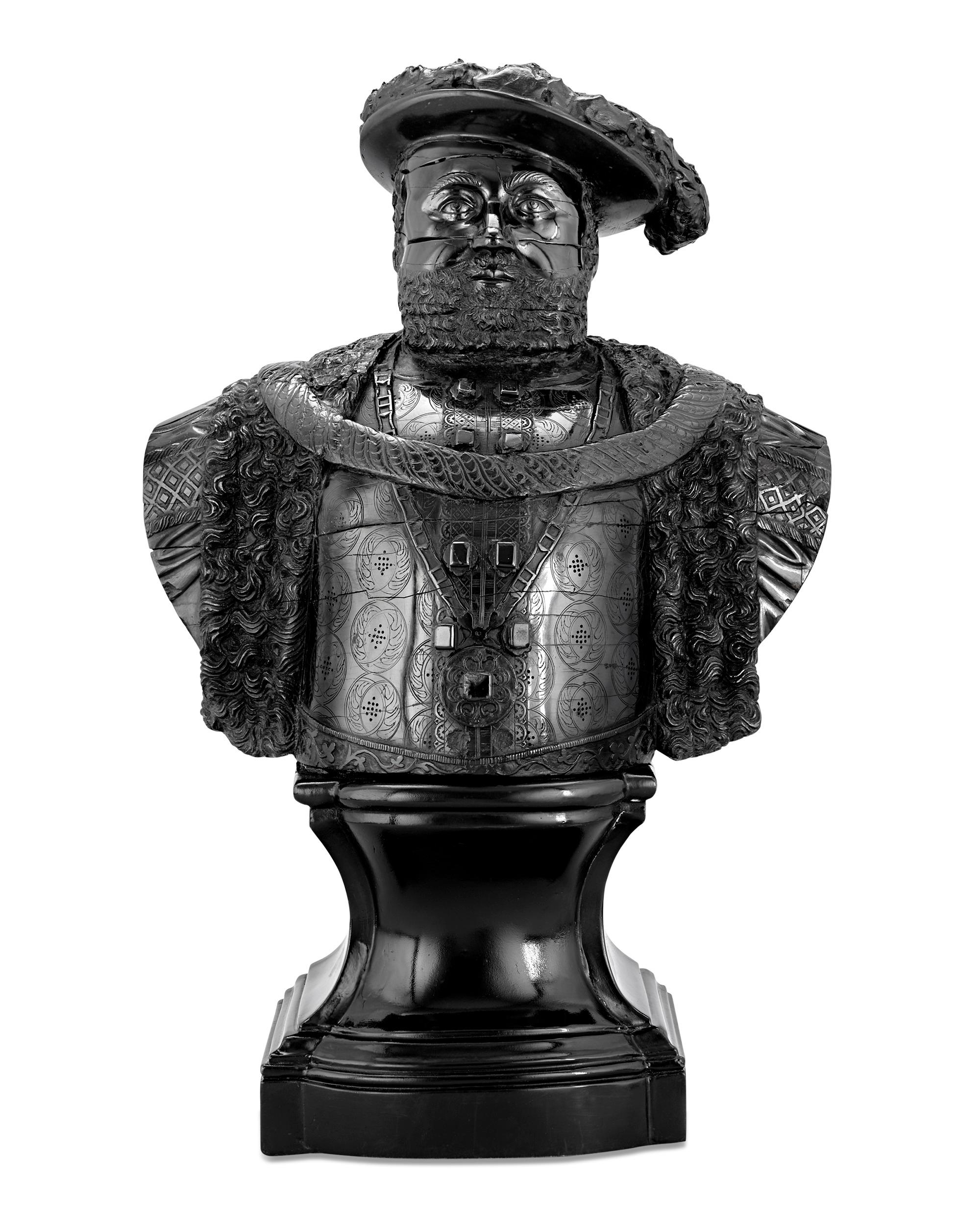 Other Cannel Coal Busts of Henry VIII and Mary, Queen of Scots