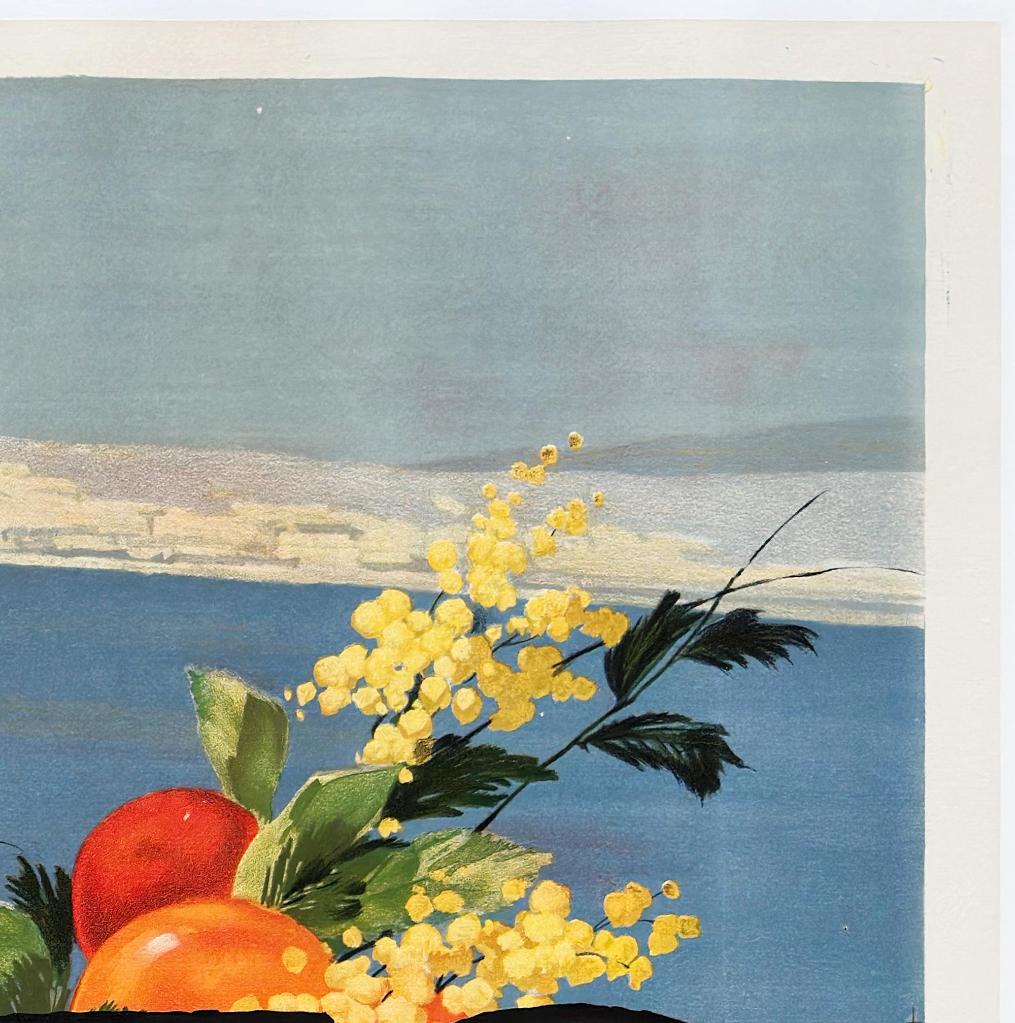 Linen Cannes 1930 French Advertising Travel Poster, George Goursat For Sale