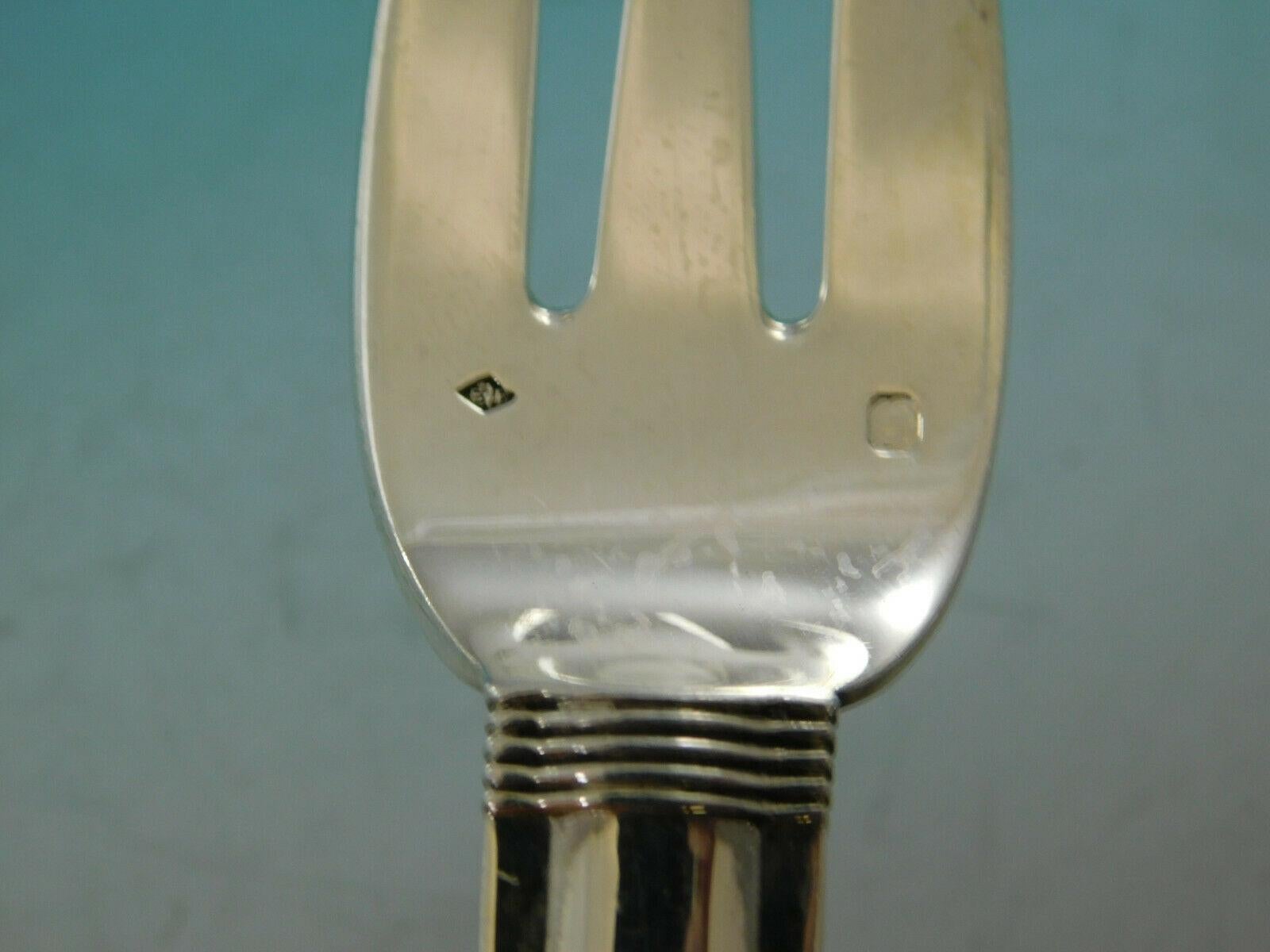 Cannes by Puiforcat France Sterling Silver Flatware Set of 6 Salad/Fish