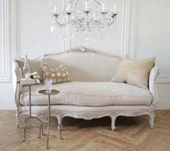 Cannes Tall Iron Drink Table in Brass Finish