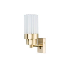 Canneté Brass Wall Lamp Natural Finish