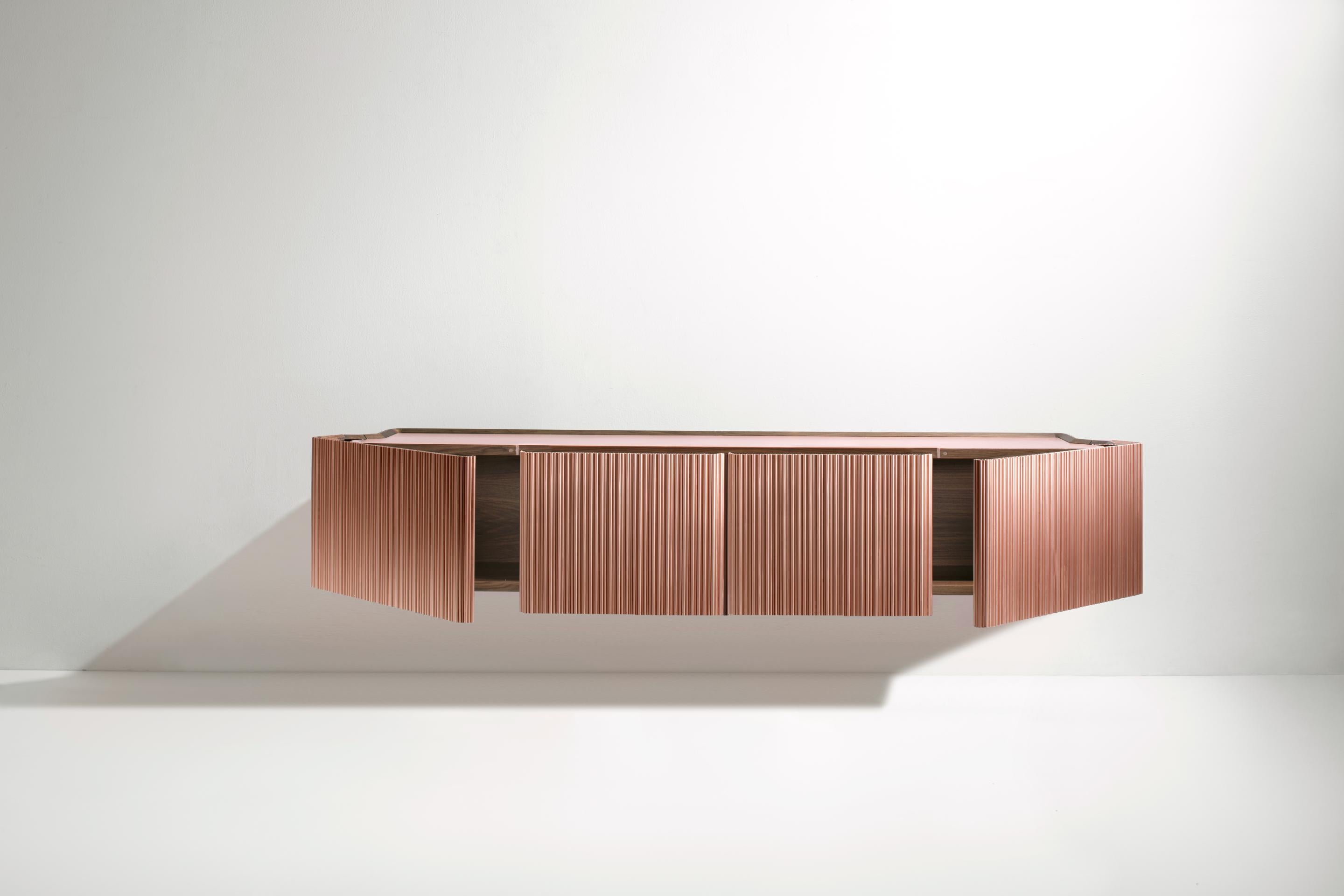 Post-Modern Canneto Wall Mounted Console by De Castelli For Sale