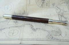 Chrome-plated brass round section telescope Signed HEATH & C Ltd circa 1870