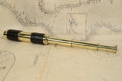 Brass telescope with leather handle England circa 1870