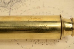 Télescope en laiton avec manche en acajou Dollond milieu du 19e siècle