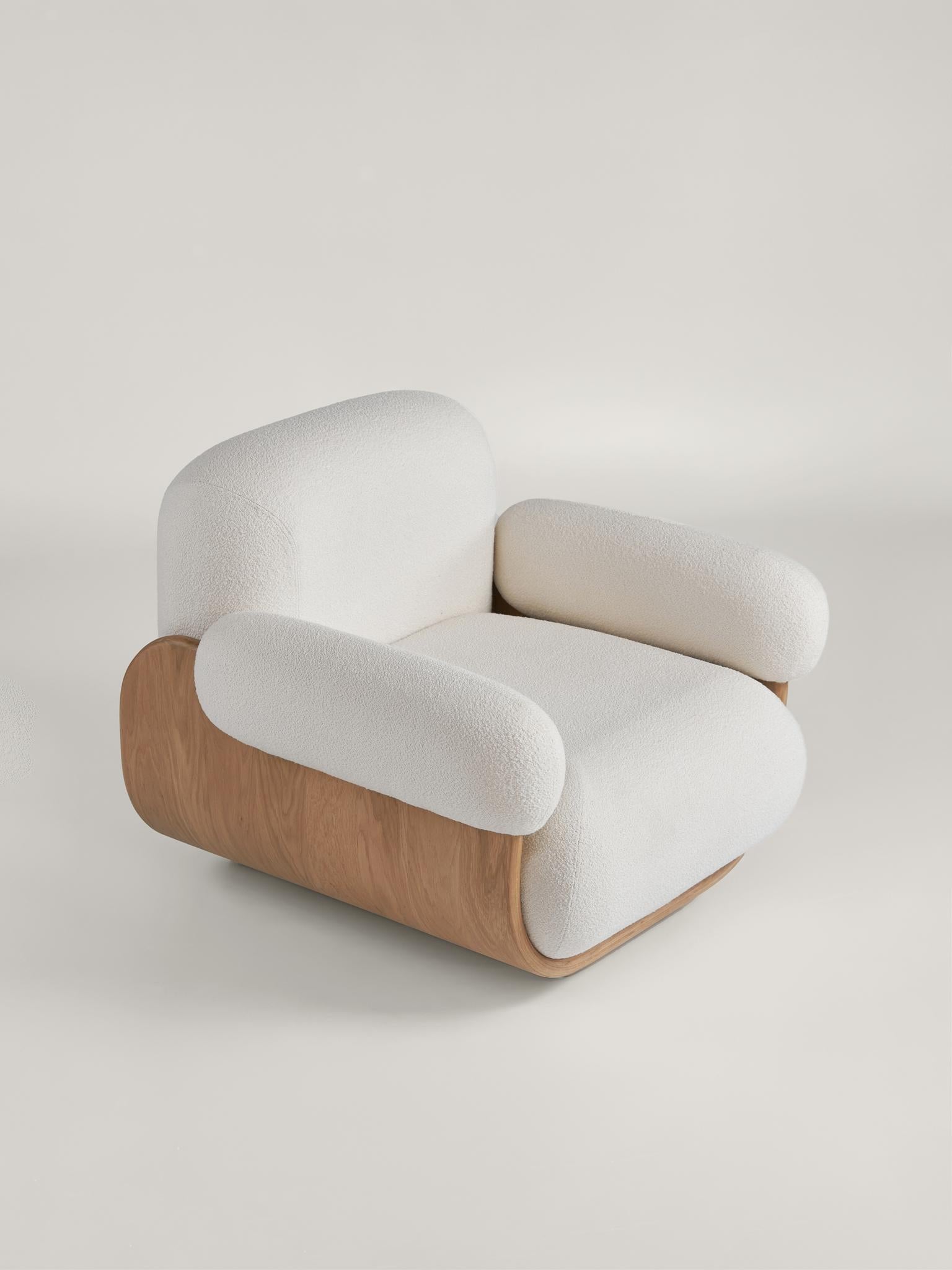 Contemporary Cannoli Armchair by Arbore x Studio PHAT For Sale