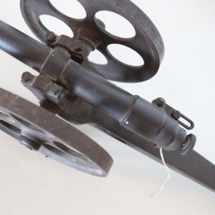 CANNON 1910 Massive British Made Signal Cannon In Blackened Iron Steel & Bronze