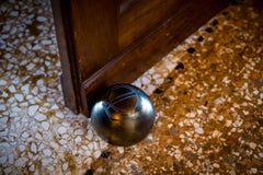 Cannon Ball Doorstopper by Giberto Venezia, Hand-Blown Murano Glass