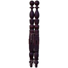 Cannonball and Vase High Low Bed in Cherry, circa 1820