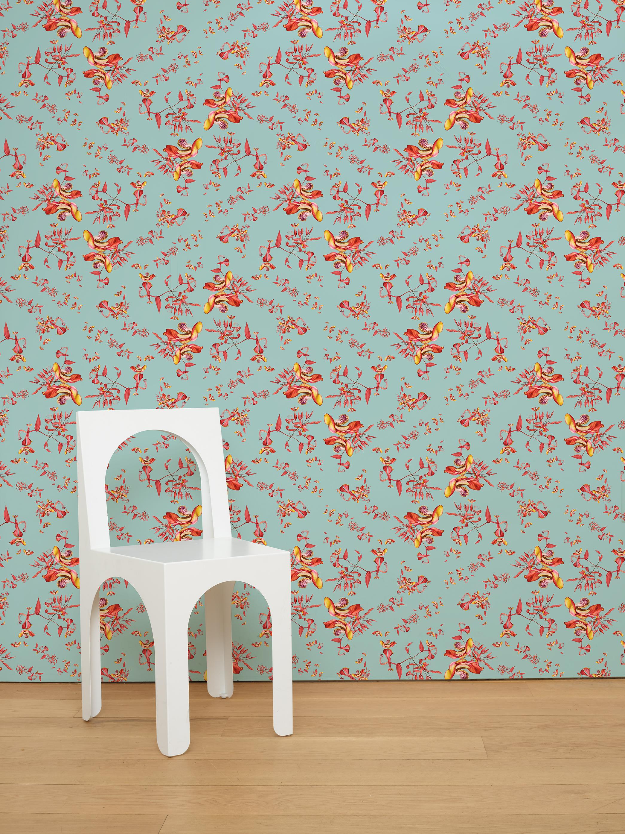 Cannonball Floral Wallpaper  For Sale 7