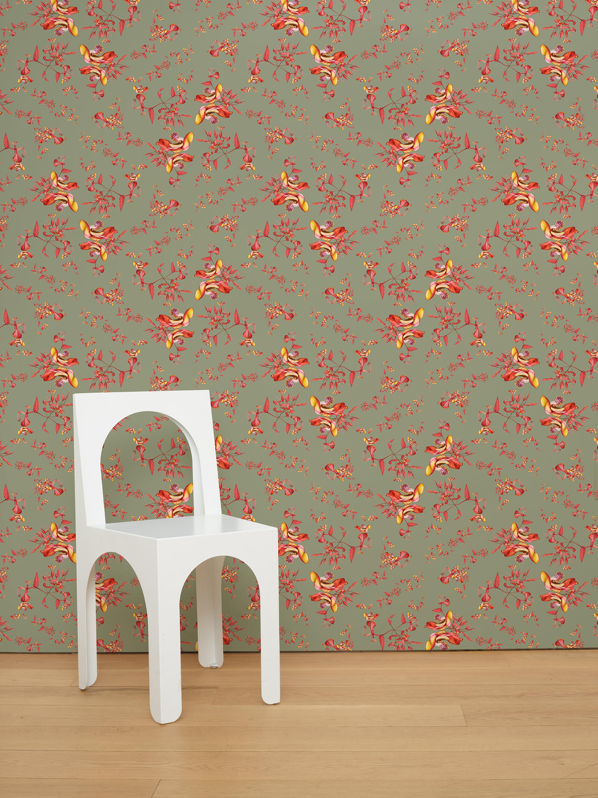 Cannonball Floral Wallpaper  For Sale 8