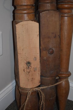 Cannonball Low Post Bed in Light Tiger Maple with Blanket Rail, Delaware