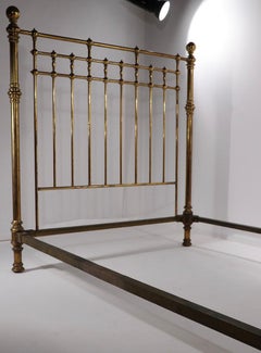 Cannonball Victorian Brass Bed Queen Size
