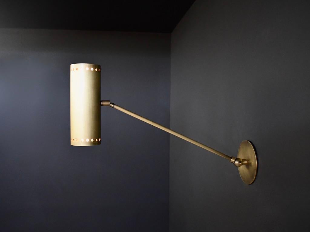Mid-Century Modern Cannula Modern Bronze Wall Lamp or Sconce by Blueprint Lighting, 2020
