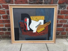 Cano, "composizione" Olio su tela firmato e datato 1969