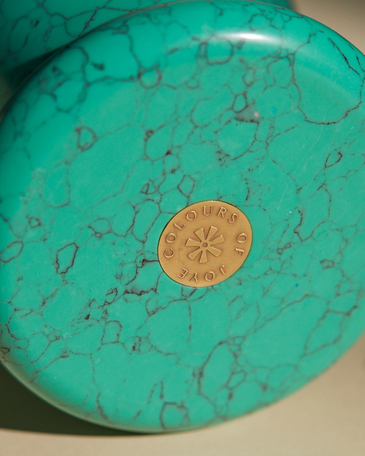 Vaso Cano in Aqua-Marina, marmo frantumato e mix di resina, di Colours of JoYE in vendita 5