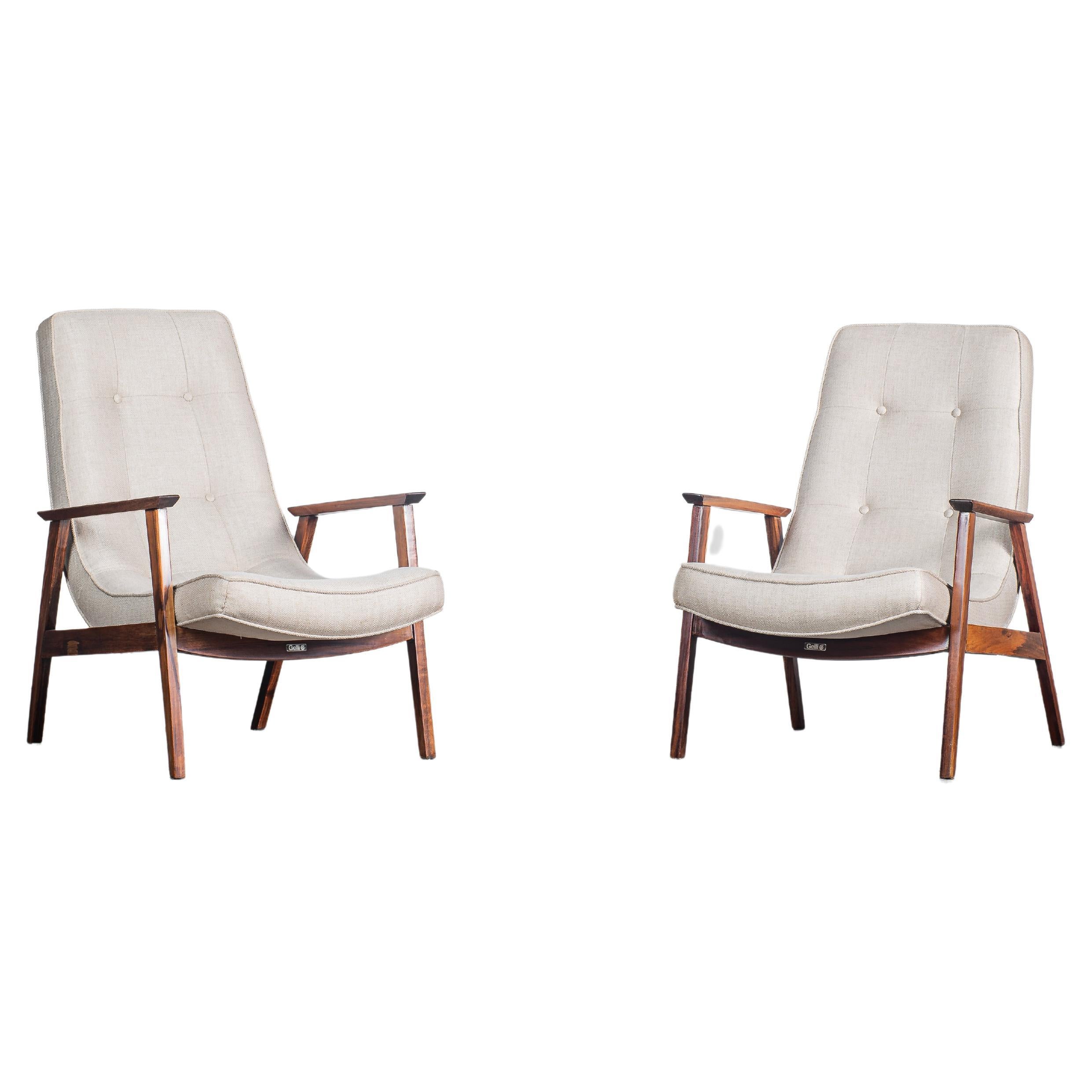 Canoa Armchairs by Gelli, Mid-Century Modern- 60' For Sale