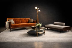 “Canoa” Sofa in Brazilian Rosewood & Mohair, Liceu de Artes, Brazil, 1960s